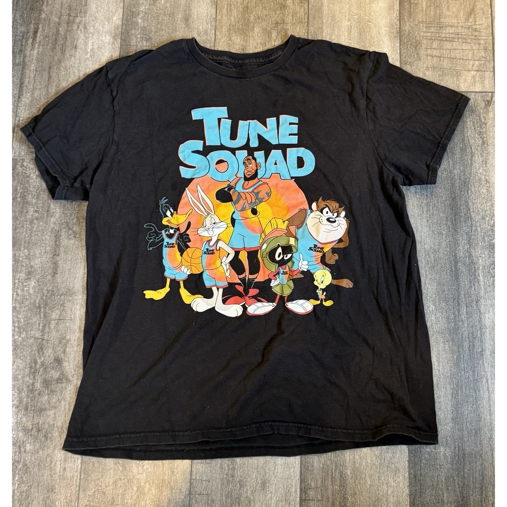 Space Jam A New Legacy Lebron James Tune Squad Men's‎ Black T-Shirt Medium